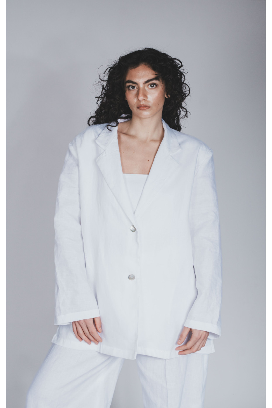 Blazer sartoriale puro lino Lequile