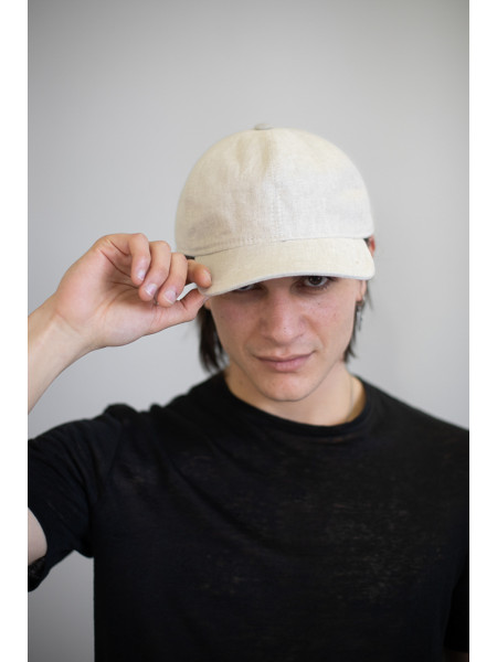 Cappello Baseball puro lino