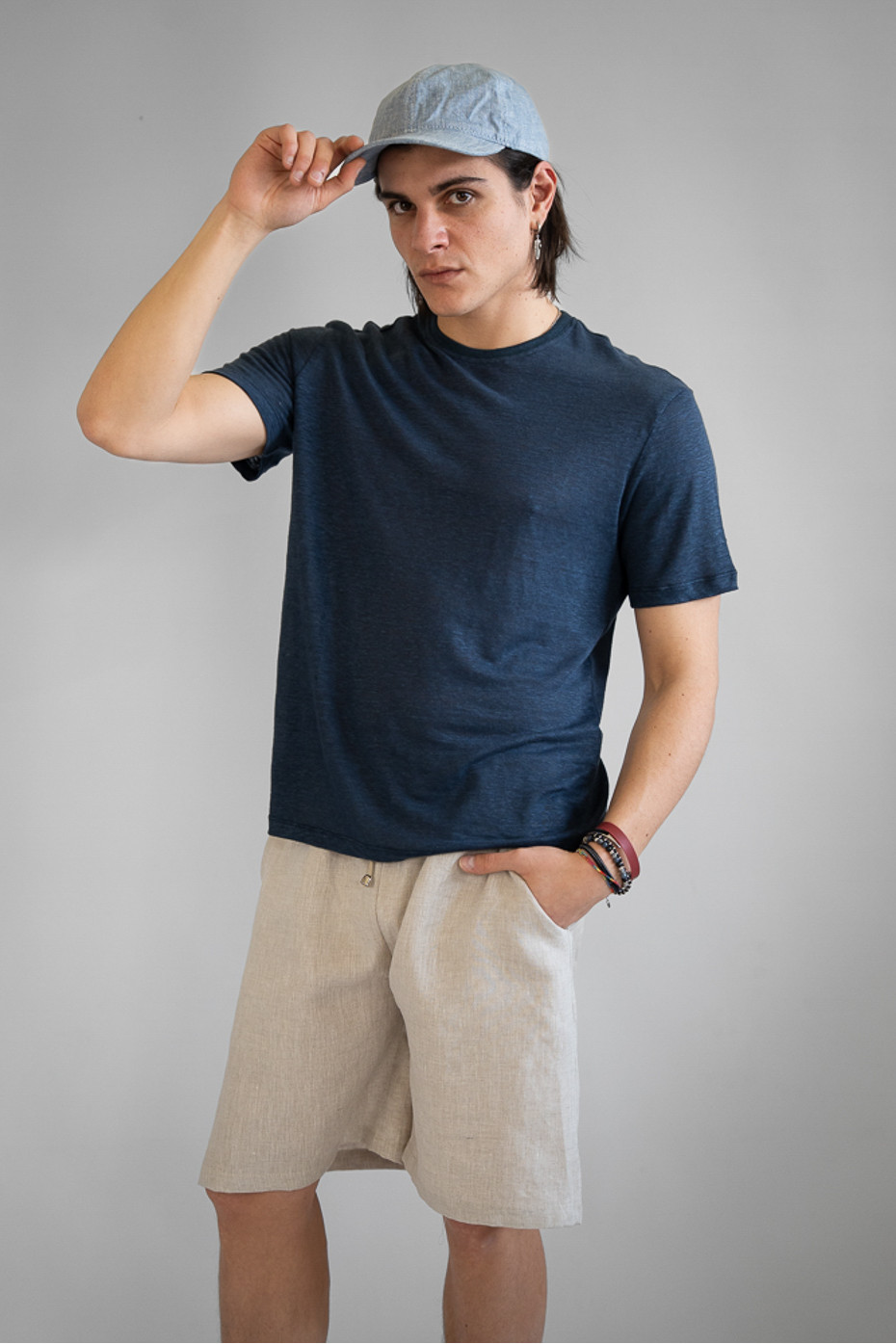 Cappello Baseball puro lino