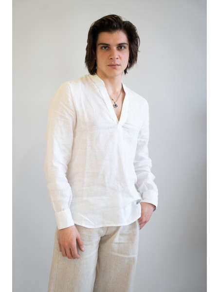 Camicia sartoriale puro lino Giovinazzo