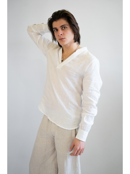 Camicia sartoriale puro lino Giovinazzo