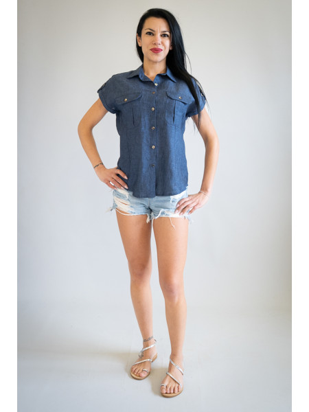 Camicia sartoriale puro lino Racale