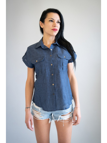 Camicia sartoriale puro lino Racale