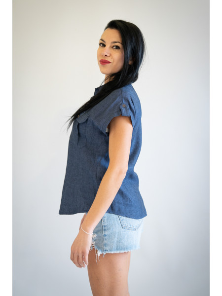 Camicia sartoriale puro lino Racale