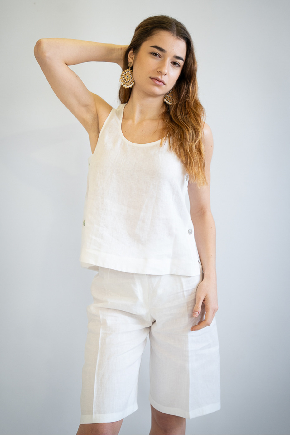 Top sartoriale puro lino Barsento