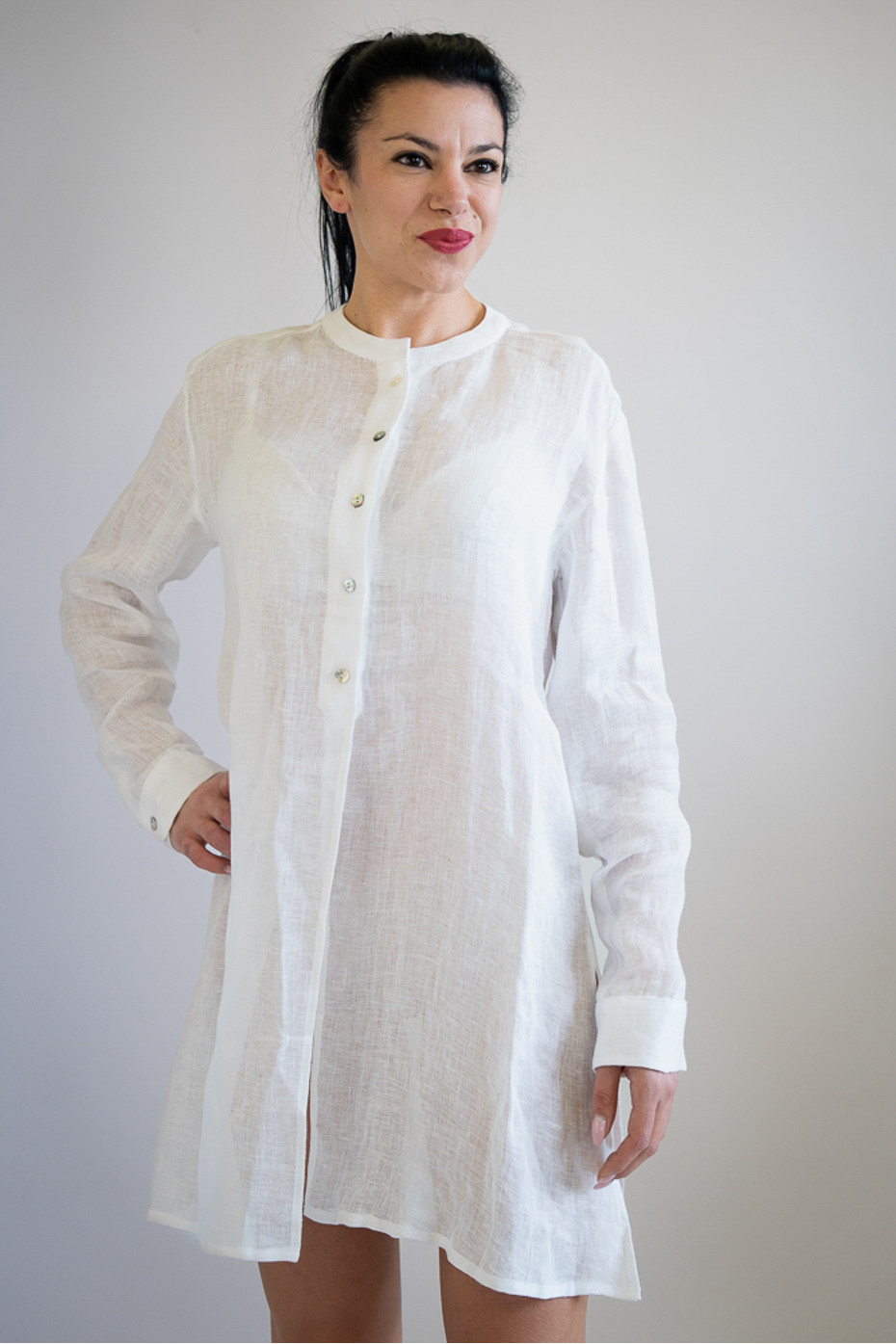 Camicia sartoriale puro lino Sava