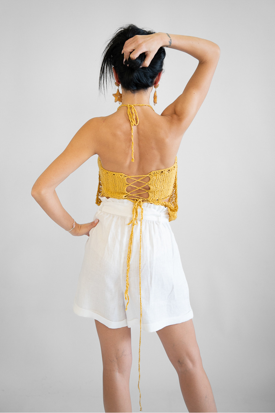 Bermuda sartoriale puro lino Torre dell'Orso