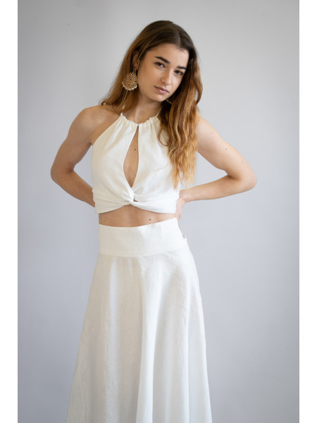 Top sartoriale puro lino Quasano