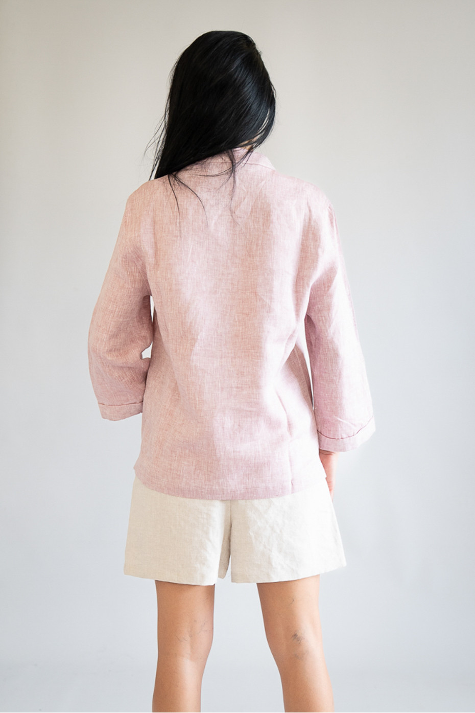 Short sartoriale puro lino Trito