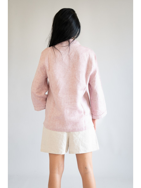 Short sartoriale puro lino Trito