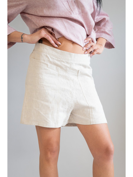 Short sartoriale puro lino Trito