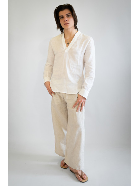 Pantalone sartoriale puro lino Grottaglie