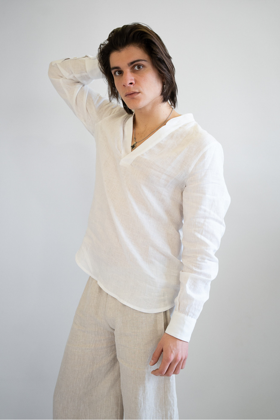 Pantalone sartoriale puro lino Grottaglie