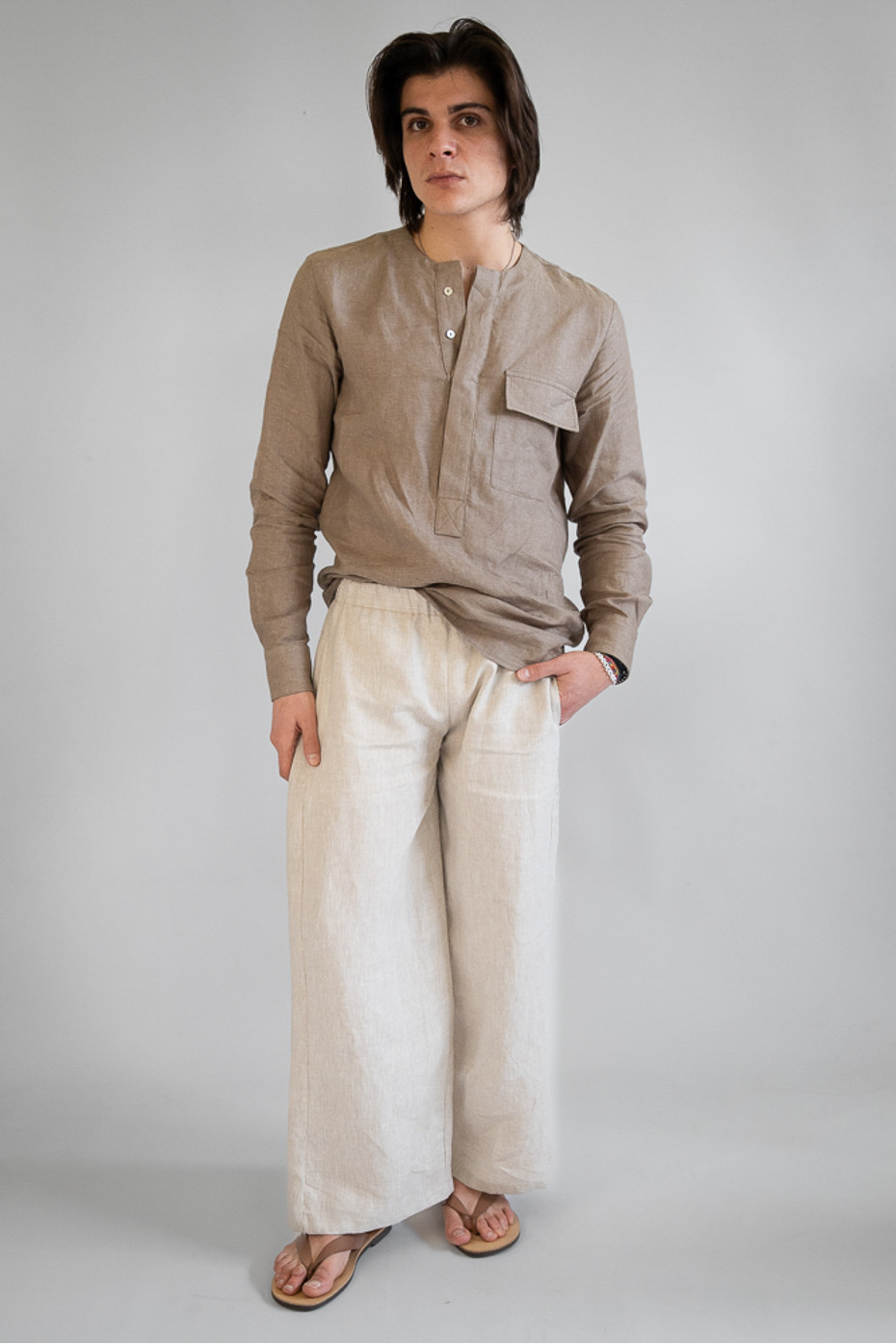 Pantalone sartoriale puro lino Grottaglie