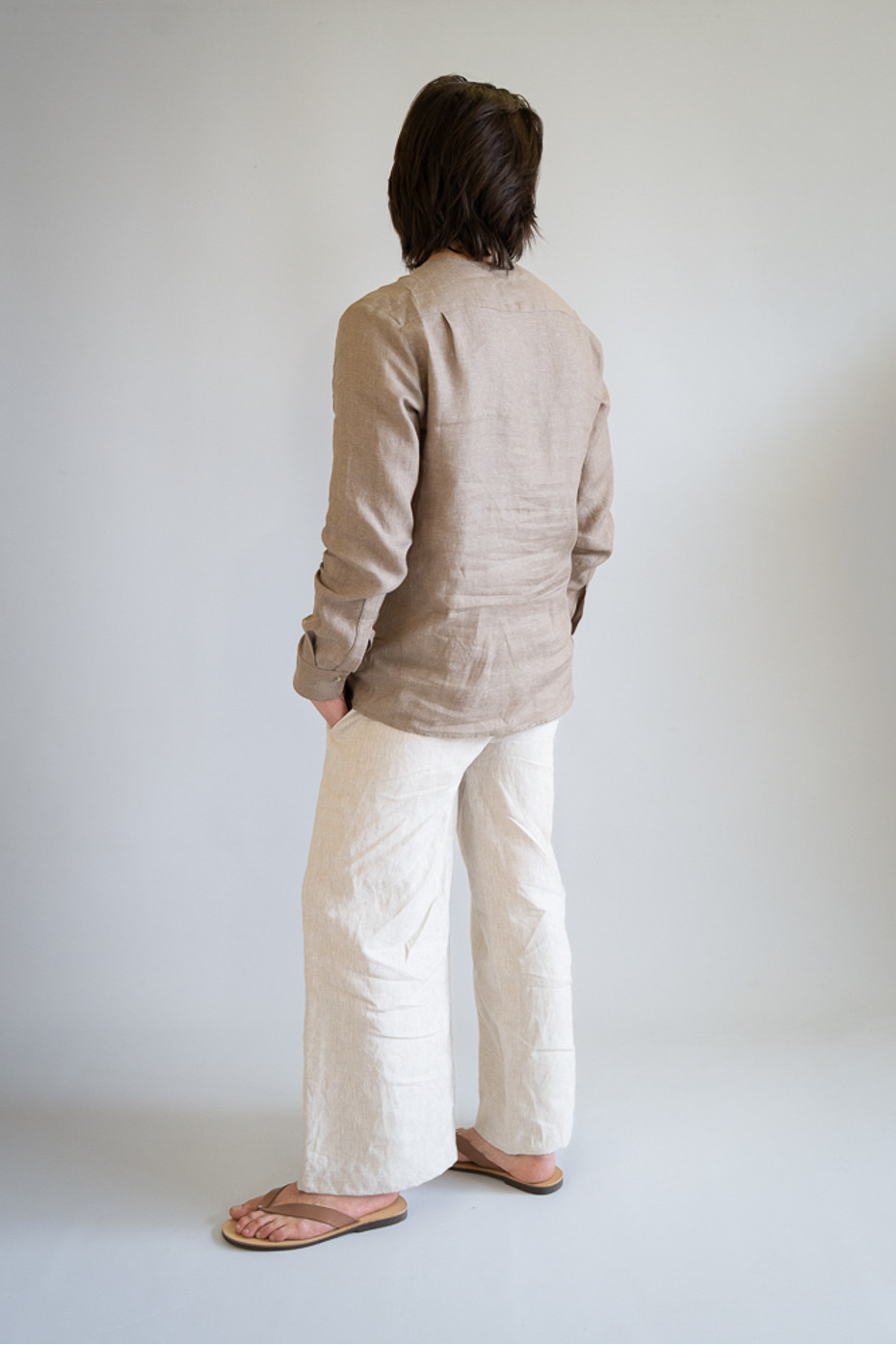 Pantalone sartoriale puro lino Grottaglie