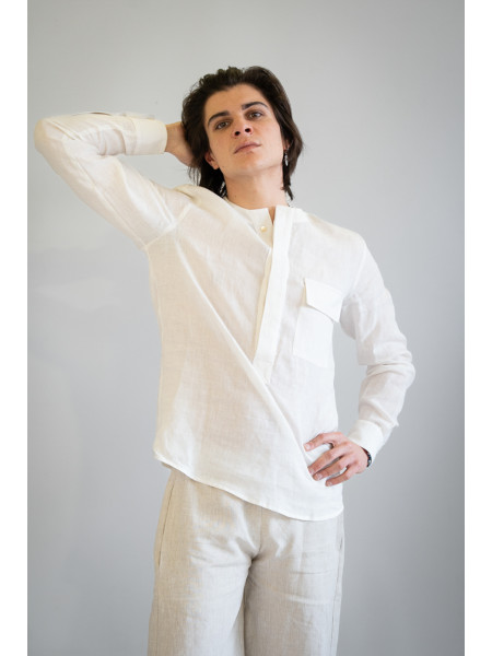 Pantalone sartoriale puro lino Grottaglie