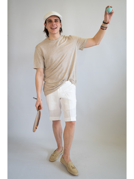 Bermuda sartoriale puro lino Carpari