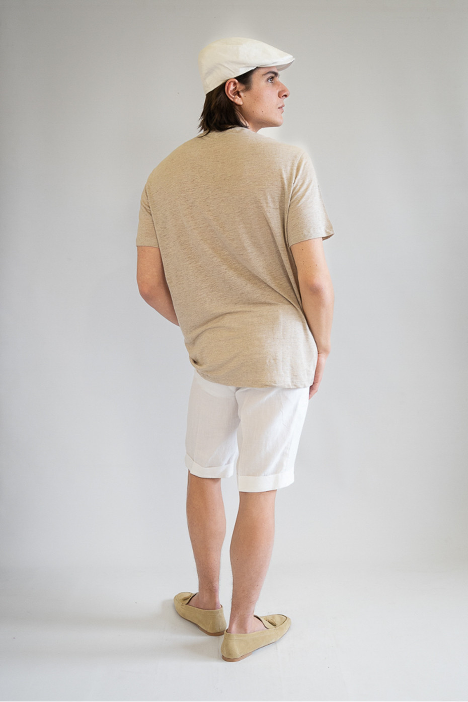 Bermuda sartoriale puro lino Carpari