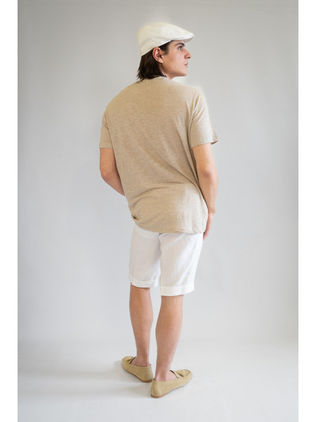 Bermuda sartoriale puro lino Carpari