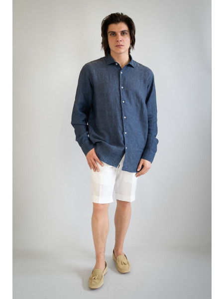 Bermuda sartoriale puro lino Carpari