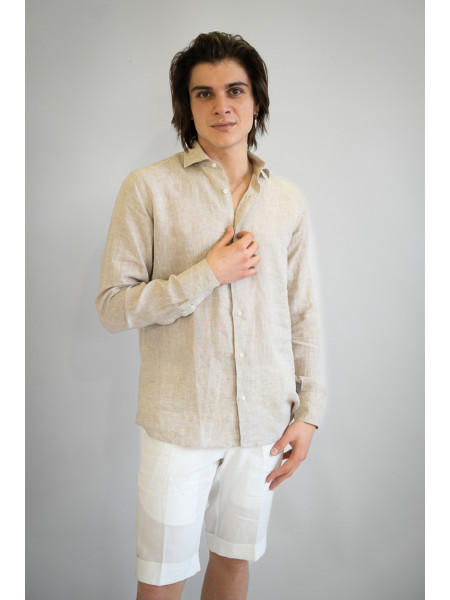 Bermuda sartoriale puro lino Carpari