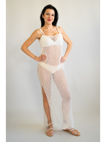 Abito copricostume fatto a mano ad uncinetto crochet Punta Prosciutto