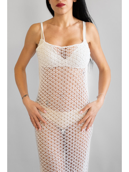 Abito copricostume fatto a mano ad uncinetto crochet Punta Prosciutto