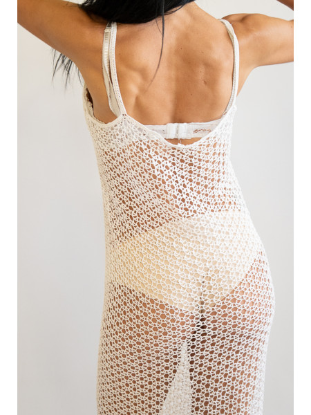 Abito copricostume fatto a mano ad uncinetto crochet Punta Prosciutto
