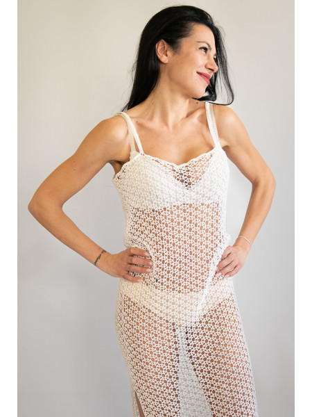 Abito copricostume fatto a mano ad uncinetto crochet Punta Prosciutto
