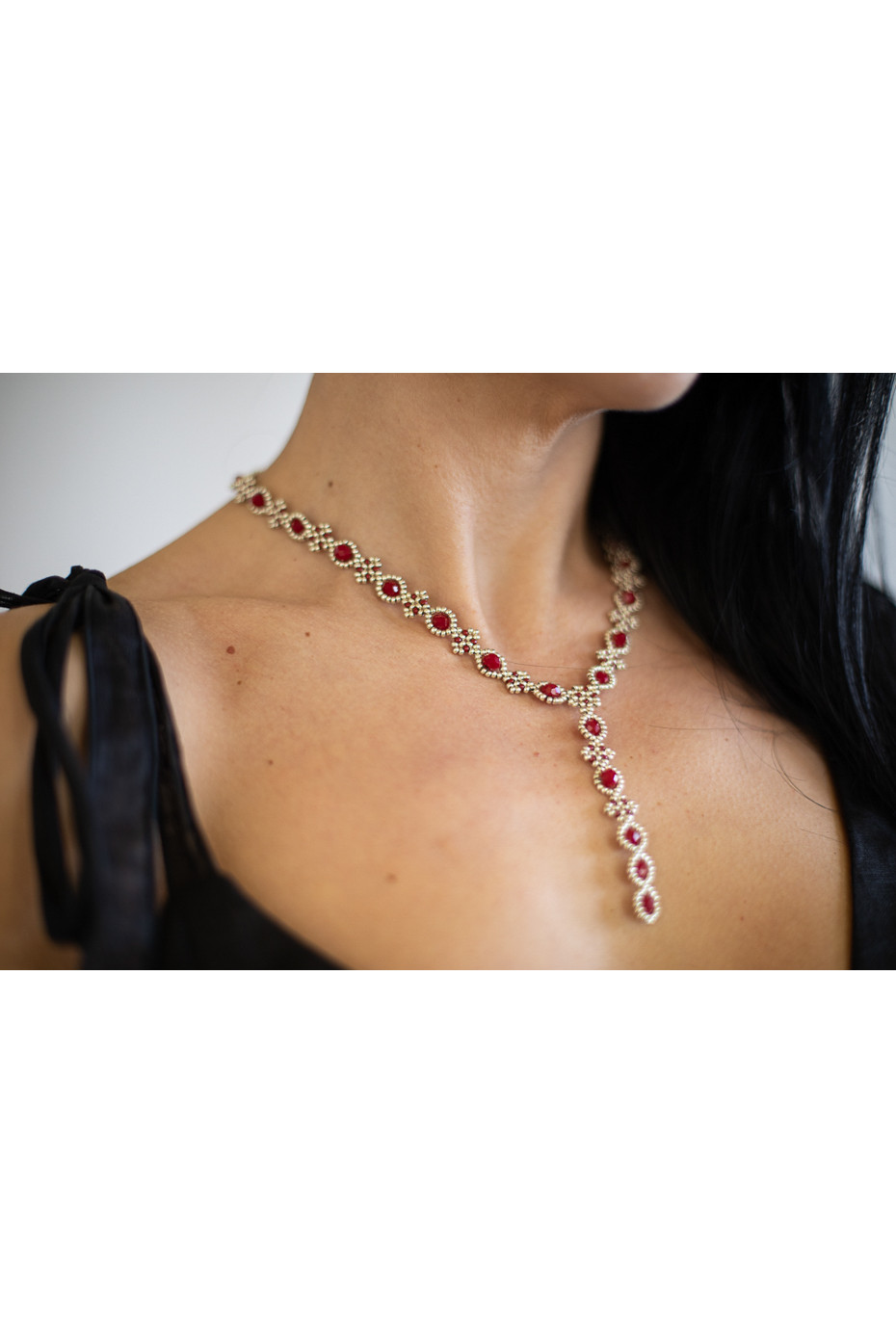 Collana gioielli tessili fatti a mano Carmiano