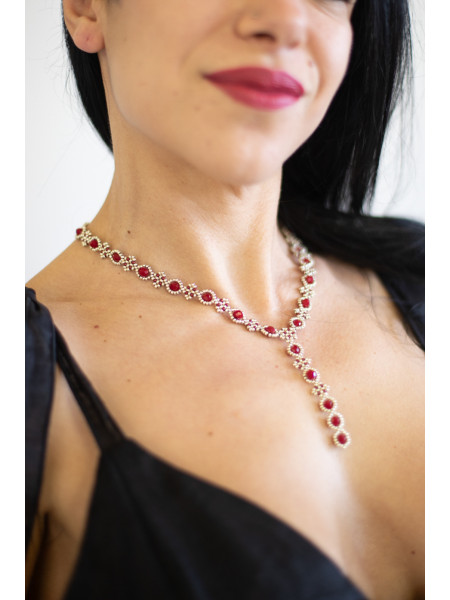 Collana gioielli tessili fatti a mano Carmiano