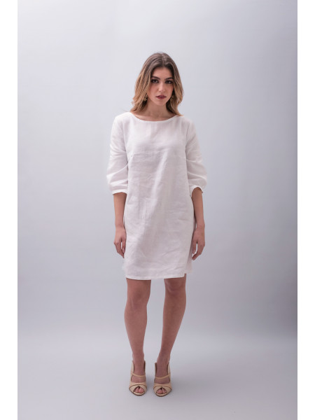 Abito sartoriale puro lino manica melanzana Egnazia