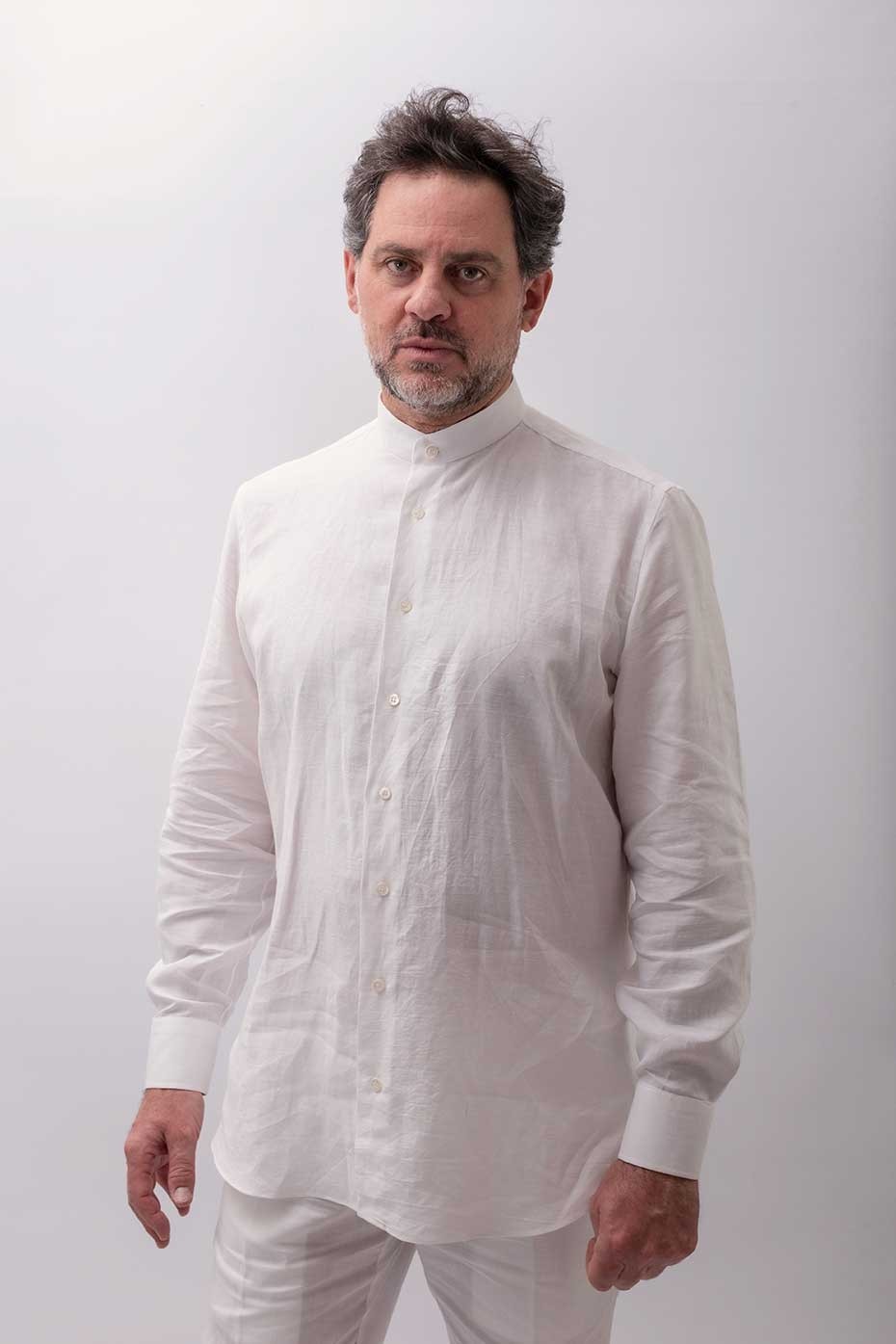 Camicia sartoriale puro lino made in Italy...