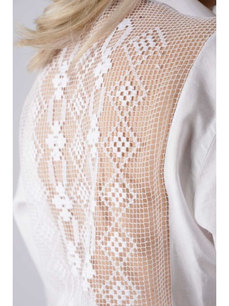 Camicia sartoriale puro lino filet fatto a mano Taranto