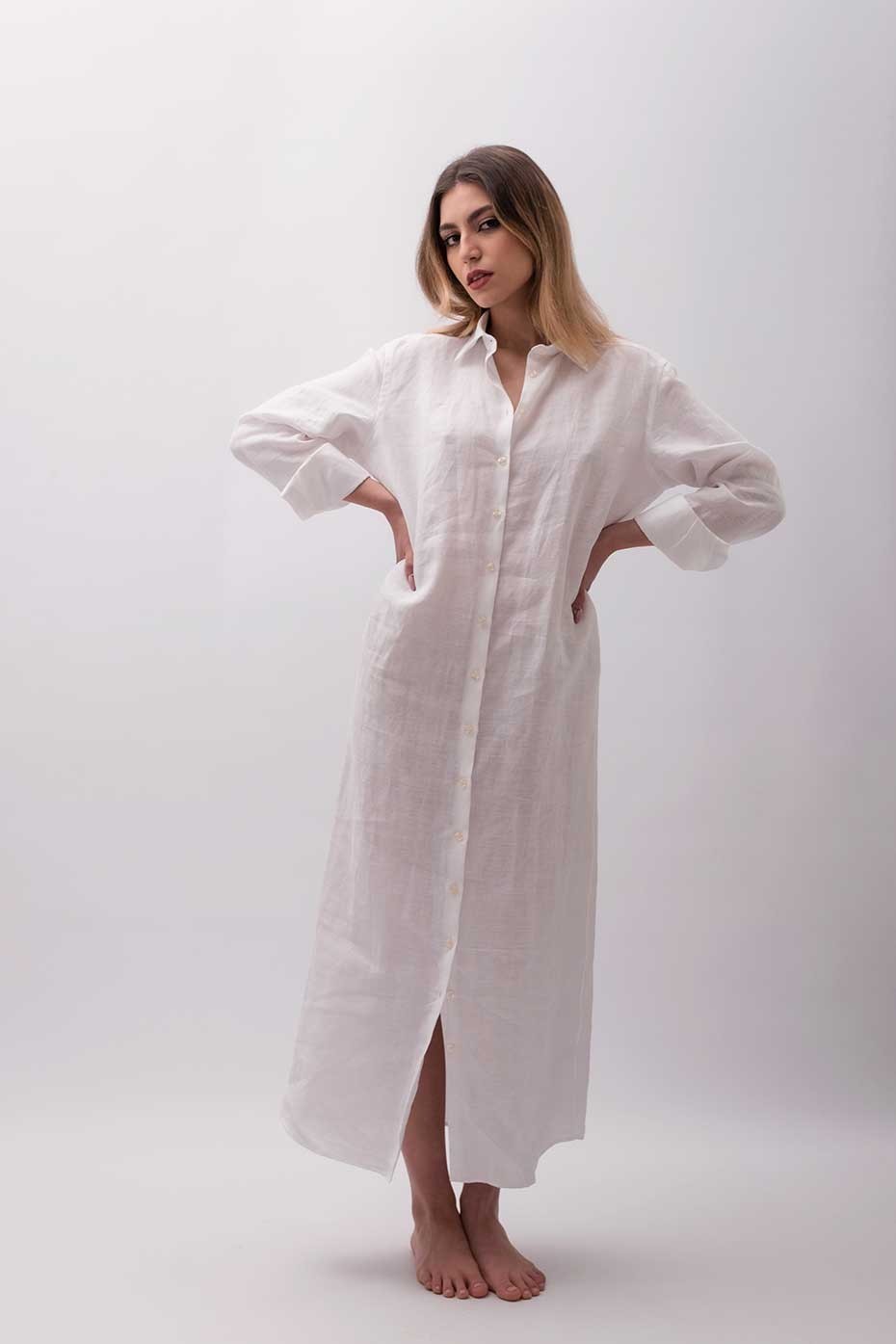 Camicione sartoriale puro lino made in Italy...