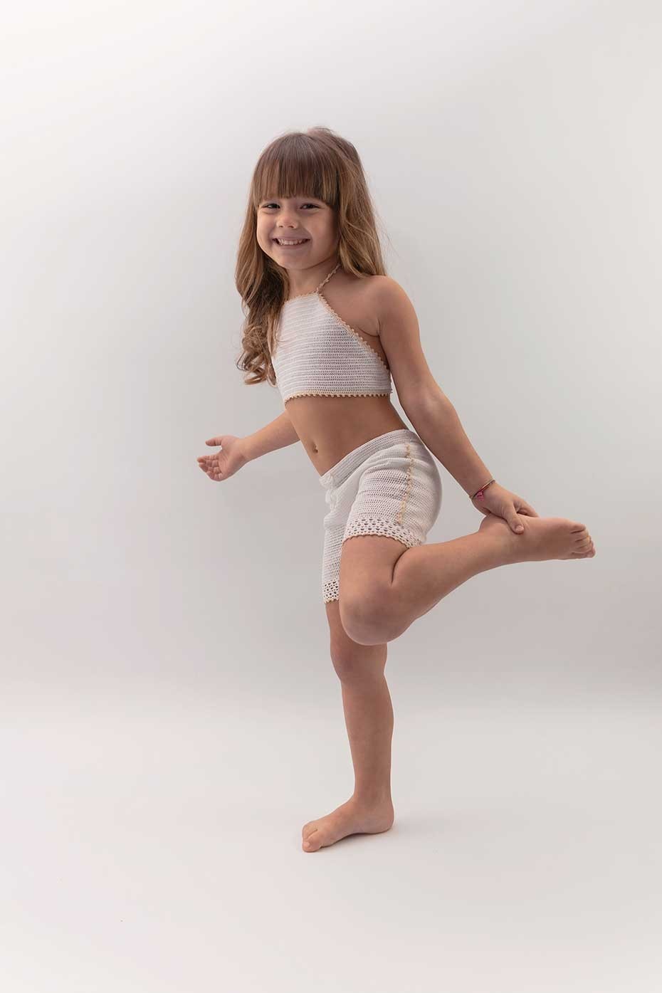 Completo top e pantaloncino fatto a mano ad...