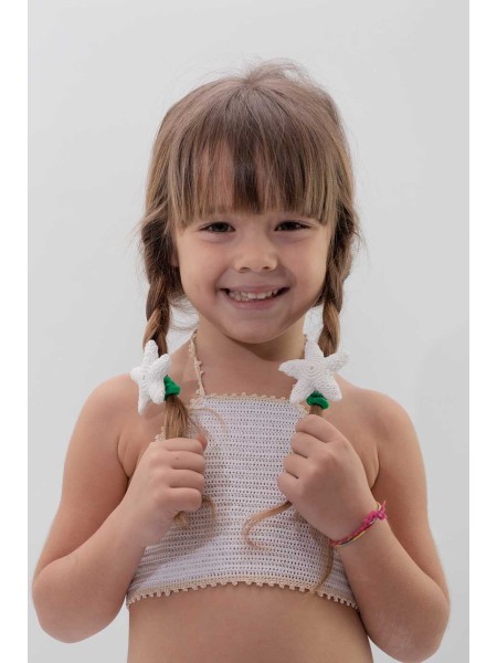 Elastico fermacapelli fatto a mano uncinetto Lidostella