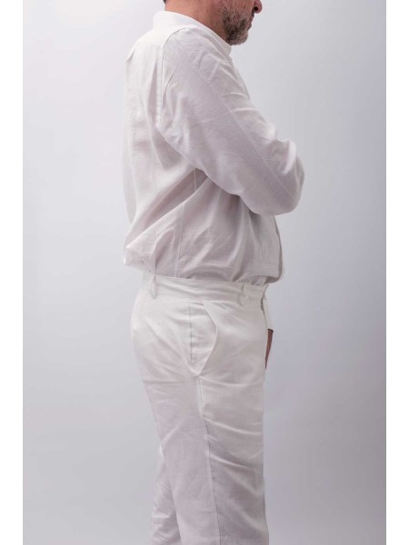 Pantalone sartoriale puro lino Carpari