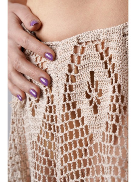 Gonna in cotone fatta a mano ad uncinetto San Vito