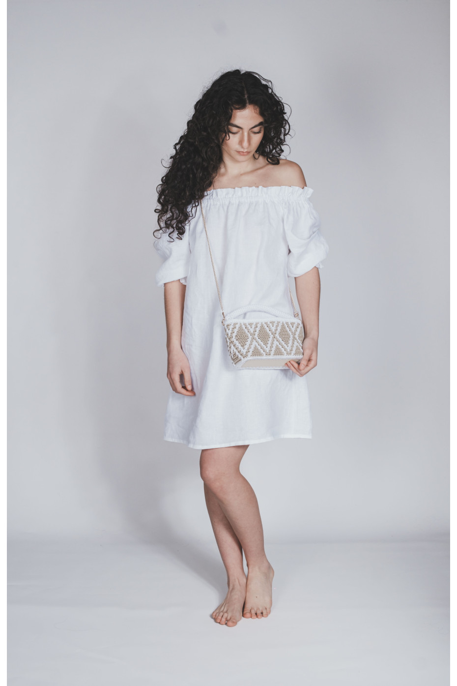 Borsa fatta a mano con lavorazione crochet Mavugliola... 2